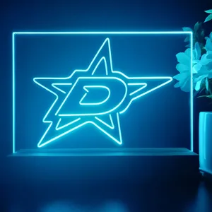 Dallas Stars Logo 1 LED Desk Light