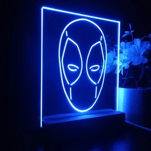 Deadpool Face LED Desk Light