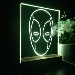 Deadpool Face LED Desk Light