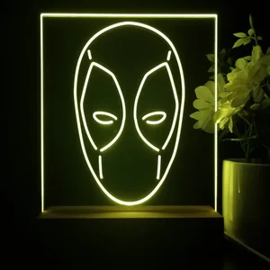 Deadpool Face LED Desk Light