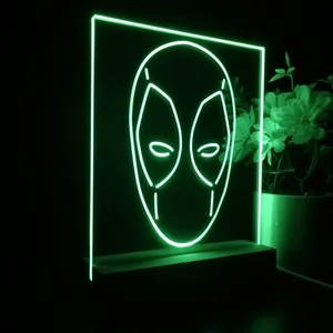 Deadpool Face LED Desk Light