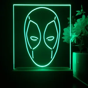 Deadpool Face LED Desk Light