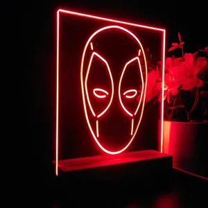 Deadpool Face LED Desk Light