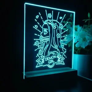 Demon Slayer Demon Girl LED Desk Light