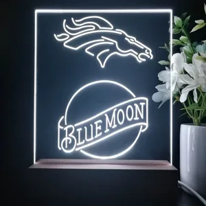 Denver Broncos Blue Moon LED Desk Light