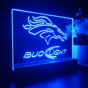 Denver Broncos Bud Light 2 LED Desk Light
