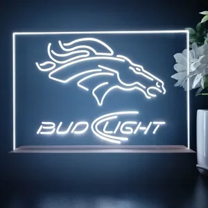 Denver Broncos Bud Light 2 LED Desk Light