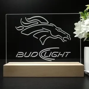 Denver Broncos Bud Light 2 LED Desk Light