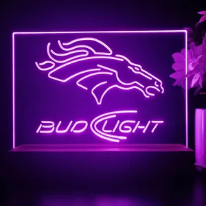 Denver Broncos Bud Light 2 LED Desk Light
