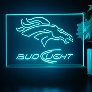 Denver Broncos Bud Light 2 LED Desk Light