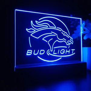 Denver Broncos Bud Light LED Desk Light