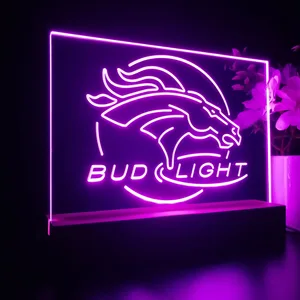 Denver Broncos Bud Light LED Desk Light