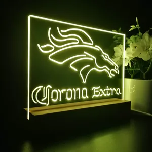Denver Broncos Corona Extra LED Desk Light