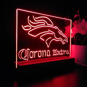 Denver Broncos Corona Extra LED Desk Light