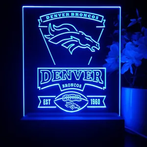 Denver Broncos EST 1960 LED Desk Light
