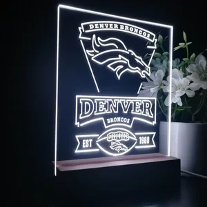 Denver Broncos EST 1960 LED Desk Light