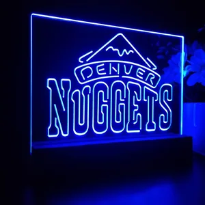 Denver Nuggets Logo LED Desk Light - Legacy Edition