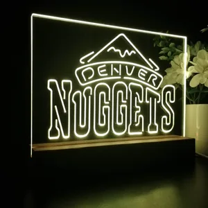 Denver Nuggets Logo LED Desk Light - Legacy Edition