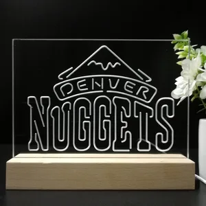 Denver Nuggets Logo LED Desk Light - Legacy Edition