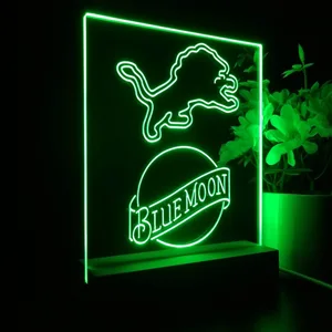Detroit Lions Blue Moon LED Desk Light