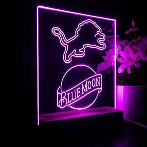Detroit Lions Blue Moon LED Desk Light
