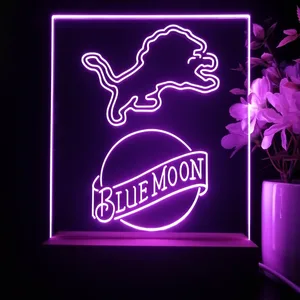 Detroit Lions Blue Moon LED Desk Light