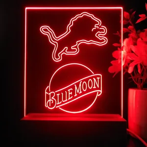 Detroit Lions Blue Moon LED Desk Light