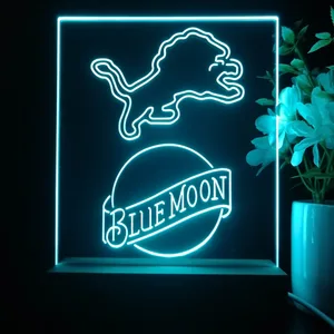 Detroit Lions Blue Moon LED Desk Light