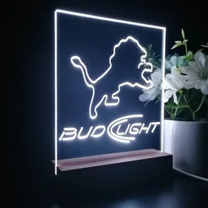 Detroit Lions Bud Light LED Desk Light
