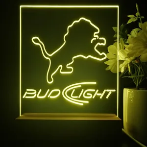 Detroit Lions Bud Light LED Desk Light