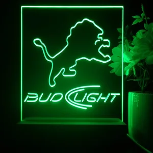 Detroit Lions Bud Light LED Desk Light