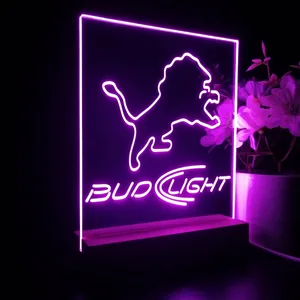 Detroit Lions Bud Light LED Desk Light
