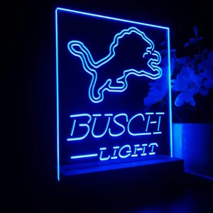 Detroit Lions Busch Light LED Desk Light