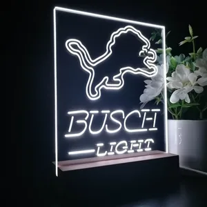 Detroit Lions Busch Light LED Desk Light