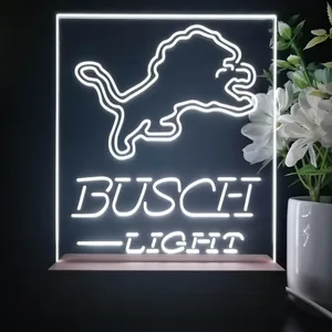 Detroit Lions Busch Light LED Desk Light