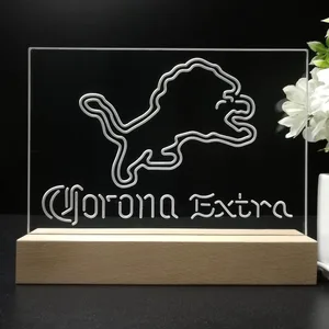 Detroit Lions Corona Extra LED Desk Light