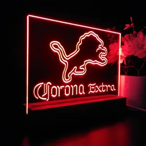 Detroit Lions Corona Extra LED Desk Light