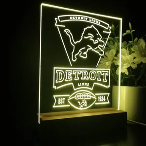Detroit Lions EST 1934 LED Desk Light
