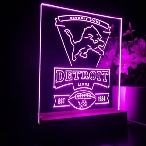 Detroit Lions EST 1934 LED Desk Light