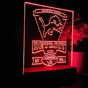 Detroit Lions EST 1934 LED Desk Light