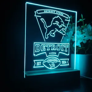 Detroit Lions EST 1934 LED Desk Light