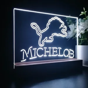 Detroit Lions Michelob LED Desk Light