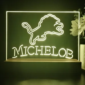 Detroit Lions Michelob LED Desk Light