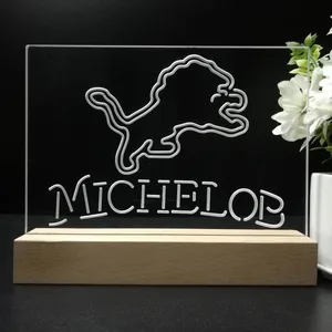 Detroit Lions Michelob LED Desk Light