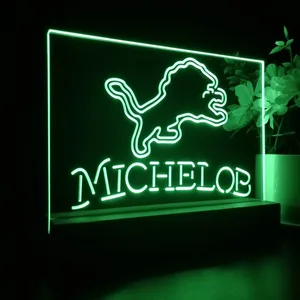Detroit Lions Michelob LED Desk Light