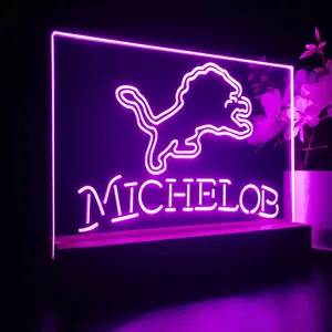 Detroit Lions Michelob LED Desk Light