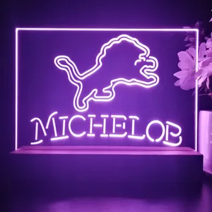 Detroit Lions Michelob LED Desk Light