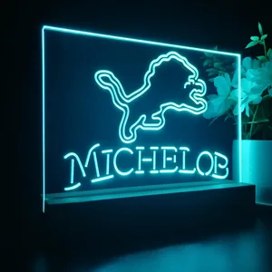 Detroit Lions Michelob LED Desk Light