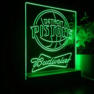 Detroit Pistons Budweiser LED Desk Light