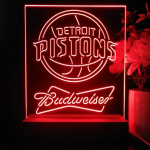 Detroit Pistons Budweiser LED Desk Light